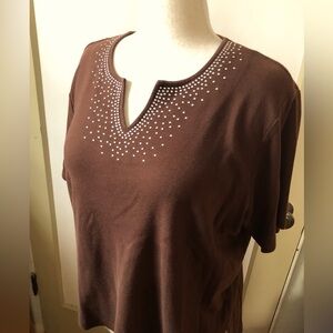 C.D.Daniels Embellished Bling Design Top